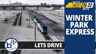 Trainz 22 BETA  Lets Drive Winter Park Express  West from Denver Build 115628 [upl. by Itisahc514]