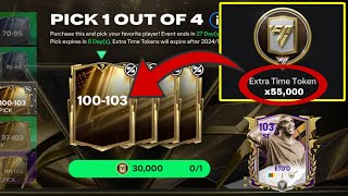 HOW TO GET EXTRA TIME TOKENS EASILY AND OPEN 100103 OVR 30K TOKEN PACK IN FC MOBILE 25 [upl. by Vincelette]