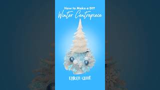 Learn to make a Winter Wonderland centrepiece for your table Crafting CraftingIdeas [upl. by Erb]