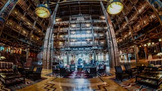 A Look at the lobby at Wilderness Lodge [upl. by Eshelman]