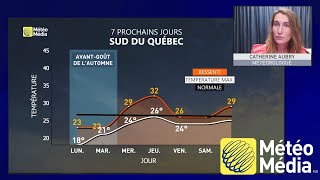 Météo au Québec pour les 7 prochain jours  Previsions météo  8 au 14 août 2022 [upl. by Lew276]