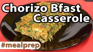 Chorizo Breakfast Casserole  Weekly Meal Prep  Caveman Keto [upl. by Paucker669]