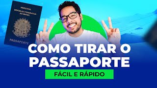 COMO TIRAR O PASSAPORTE  PASSO A PASSO ATUALIZADO [upl. by Ahsiele]