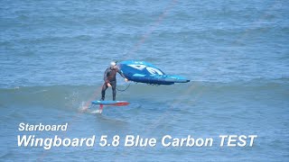 Starboard Wingboard 58 Blue Carbon  TEST [upl. by Attenyw47]