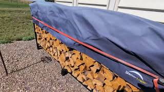 ShelterLogic Adjustable Heavy Duty Outdoor Firewood Rack Review [upl. by Berga]