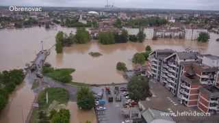 Poplave u Srbiji 2014 Serbia floods aerial video [upl. by Williamsen933]