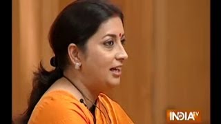 Smriti Irani on Rahul Gandhi vs Modi in Aap Ki Adalat [upl. by Ahsirat]