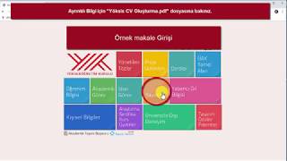 1  Akademisyen YÖKSİS Bilgi Girişi [upl. by Oicor]