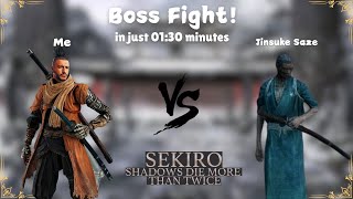 Sekiro™  Ashina Elite  Jinsuke Saze Boss Fight 180 Seconds Are Enough [upl. by Gresham]