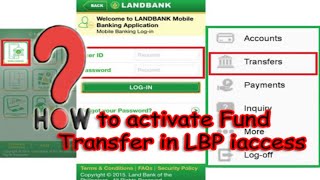 Activate LBP iaccess Fund Transfer Online [upl. by Eugilegna]