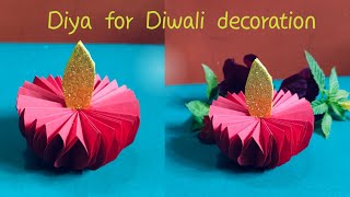 diy paper diya Diya making ideasDiwali decoration [upl. by Deryl]