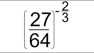 HALLA EL VALOR DE LA POTENCIA FRACCIONARIA Y EXPONENTE NEGATIVO Matemáticas Básicas [upl. by Ayitahs868]