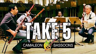 🔥 TAKE FIVE played by Camaleon Bassoons [upl. by Oilla]