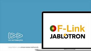 Jablotron FLink  Ativar idioma Português  Tutorial [upl. by Beeson219]