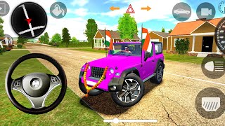 Dollar Songs Indian Car Simulator 3D Game 😈 Mahindra Modified Thar Android Gameplay [upl. by Luoar389]