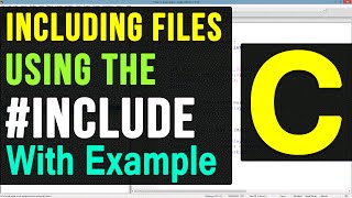 include Pre Processor Directive in C Programming Video Tutorials [upl. by Aicyla441]