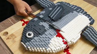 Breaking Down a Amazing GIANT SUNFISH Cutting Skills  Hunt Catch amp Cook Lego Seafood Compilation [upl. by Ierna]