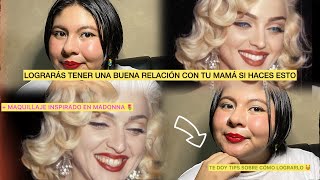 Logra que tu MAMÁ se convierta en tu MEJOR AMIGA  Makeup inspo Madonna 🌷 [upl. by Oiram]