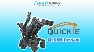 Quickie Q500H with Tilt Recline and Legs Fast Powerchair  Review 7329 [upl. by Susejedairam]