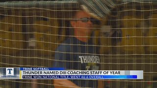 Trine softball coaches named Division III National Coaching Staff of the Year [upl. by Alehs864]