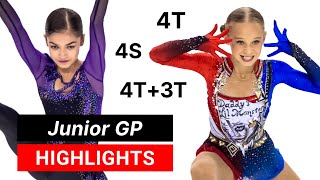 Junior Women’s Quad Jump Highlights JGP Kosice 2021 [upl. by Aisul977]