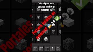 Portales infinitos en minecraft [upl. by Tennes256]