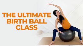 Feel Amazing After These Birth Ball Exercises For Birth Prep amp To Relieve Pregnancy Symptoms [upl. by Analli]