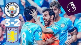 HIGHLIGHTS  Man City 32 Aston Villa  CHAMPIONS AGAIN  Gundogan two goals amp Rodri [upl. by Olshausen]