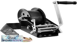 VEVOR Hand Winch 3500 lbs Pulling Capacity Boat Trailer Winch Heavy Duty Review [upl. by Eriuqs]