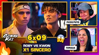 COBRA KAI vs MIYAGIDO Cobra Kai 6x09 🇧🇷  React em Casal 🔥 [upl. by Gardal]