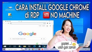 CARA INSTALL GOOGLE CHROME di RDP NOMACHINE [upl. by Essie]