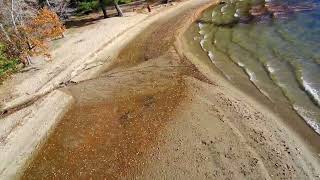 Ahern State Park Beach in late October Posentic Atom SE flying [upl. by Ahsropal]