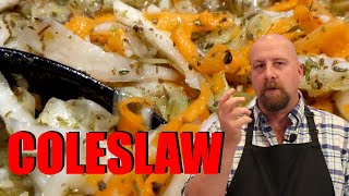 Quick and simple Coleslaw with vinegar [upl. by Elyad838]