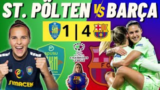 ST PÖLTEN vs BARÇA FEMENÍ 🎙️ COMENTARIOS EN VIVO ⚽ CHAMPIONS LEAGUE FASE de GRUPOS J 4 [upl. by Inaja]