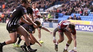 Rugby League 1988 Lancashire Cup semifinal Wigan vs Widnes [upl. by Tlihcox]