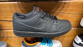 Nike SB Dunk Low Pro “Triple Black”  Style Code FJ1674001 [upl. by Nelaf]