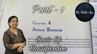 Animal Kingdom  Part 1  Class 11 Biology  NCERTNEET [upl. by Tterab]