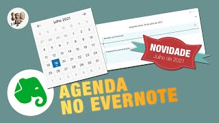 Evernote com AGENDA de compromissos NOVIDADE 2021 [upl. by Eceinwahs]