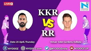 Live IPL 2019 Match 43 Discussion KKR vs RR  Target for Rajasthan Royals Is 176 [upl. by Airotal]