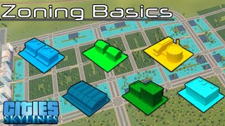 Basic Zoning Tutorial  Cities Skylines  Ep 16 [upl. by Imef]