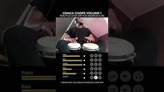 Eliellazo Bongo Solo  CongaChopscom Practice Loop App [upl. by Ecydnac]