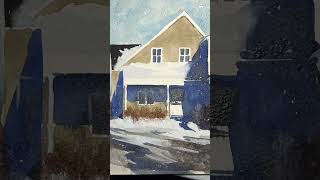 Watercolor demo art peindre painting watercolor aquarela [upl. by Ttirrej]