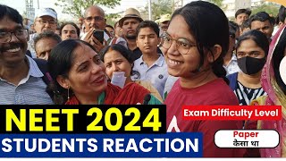 Students Reaction After NEET Exam 2024  Student Exam Review 😱  NEET 2024  Difficulty Level [upl. by Irek]