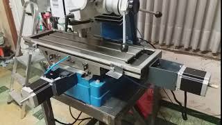 HBM 45 profi CNC mill round slot testing [upl. by Presley687]