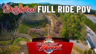 Lightning Rod Roller Coaster at Dollywood Full Ride POV [upl. by Roderic]