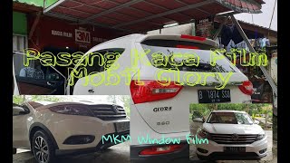 Install Window Film Front 3M Crystalline 40 DFSK Glory CVT Luxury 580 Car 2018 [upl. by Rydder]