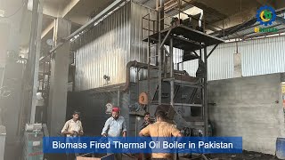 Biomass Fired Thermal Oil Boiler in Pakistan Biomassfiredthermaloilboiler [upl. by Rowland828]