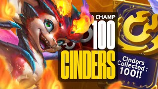 I Collected 100 Cinders with Cauterize In Tournament  Rank 1 TFT Set 12 [upl. by Reinald375]