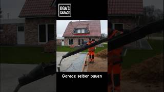 Doppelgarage aus Porenbeton selber bauen garage diy beton ogasgarage selberbauen flachdach [upl. by Schach792]