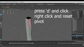 How to reset pivot in Maya software [upl. by Onitsoga]